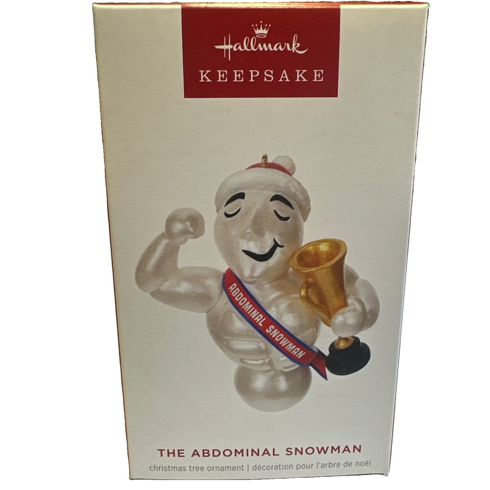 2024 Hallmark Ornament  The Abdominal Snowman Workout Bodybuilder QGO2844 New